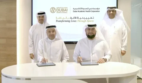 દુબઈ એકેડેમિક હેલ્થ કોર્પોરેશન અને દુબઈ સ્પોર્ટ્સ કાઉન્સિલ રમતગમત કાર્યક્રમોને પ્રોત્સાહન આપવા માટે એમઓયુ પર હસ્તાક્ષર કર્યા 