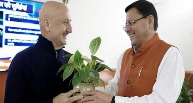 અનુપમ ખેર ઉત્તરાખંડના સીએમને મળ્યા, ફિલ્મ નીતિ અને 'દો પત્તી' નેટફ્લિક્સ મૂવી અંગે ચર્ચા કરી