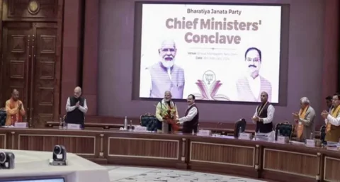 ભાજપ શાસિત રાજ્યોના મુખ્યમંત્રીઓ સાથે પીએમ મોદીની વ્યૂહાત્મક બેઠક