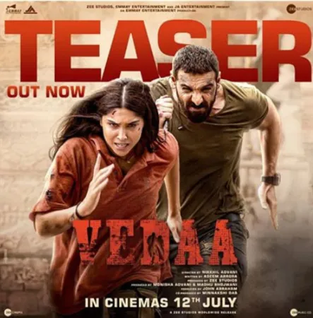 જોન અબ્રાહમ, શર્વરી વાઘ સ્ટારર ફિલ્મ 'વેદ'નું ટીઝર રિલીઝ