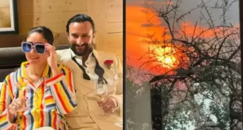 કરિના કપૂર ખાને કૌટુંબિક વેકેશન વચ્ચે 'સેરેંગેતી સન'ની ઝલક શેર કરી