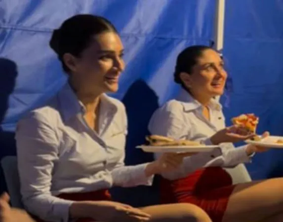 રિયા કપૂરે 'ક્રુ' સેટ પર કરીના અને કૃતિની પિઝા પાર્ટીનો વીડિયો શેર કર્યો"