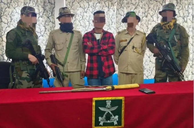 આસામ રાઈફલ્સે નાગાલેન્ડના મેરાંગકોંગમાં NSCN-KYA આતંકવાદીને પકડ્યો