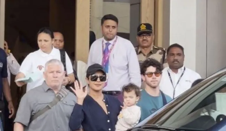 પ્રિયંકા ચોપરા,નિક જોનસ અને પુત્રી માલતી હોળી પછી મુંબઈ પાછા ફર્યા