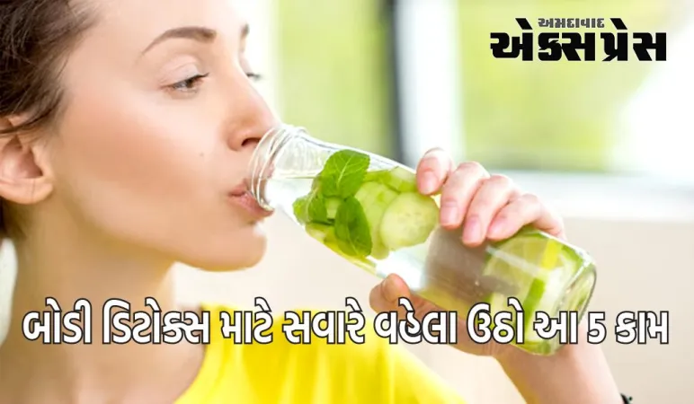બોડી ડિટોક્સ માટે સવારે વહેલા ઉઠો આ 5 કામ, વધારે મહેનત કર્યા વગર શરીરની બધી ગંદકી નીકળી જશે