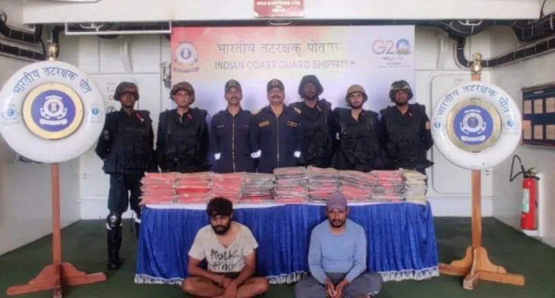 ભારતીય કોસ્ટ ગાર્ડે અરબી સમુદ્રમાં ફિશિંગ બોટમાંથી 173 કિલો માદક દ્રવ્ય જપ્ત કર્યુ