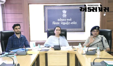 જિલ્લા કલેકટર શ્રીમતી શ્વેતા તેવતિયાની અધ્યક્ષતામાં રોડ સેફ્ટી અંગેની બેઠક યોજાઈ