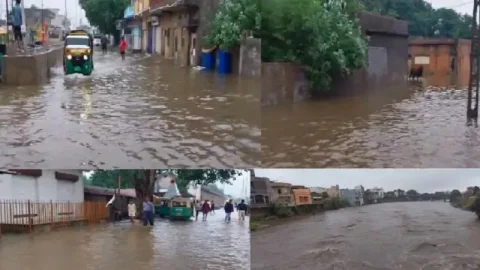 મોરબી પૂર: ભારે વરસાદને કારણે સ્થળાંતર અને રસ્તા બંધ