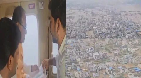 શિવરાજ ચૌહાણે વિજયવાડામાં પૂરથી થયેલા નુકસાનનું સર્વેક્ષણ કર્યું