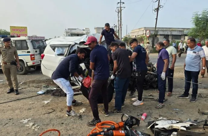 હિંમતનગર હાઇવે પર અકસ્માતમાં સાતના મોત
