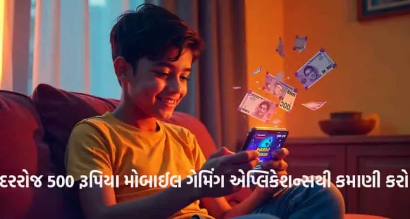 દરરોજ 500 રૂપિયા મોબાઈલ ગેમિંગ એપ્લિકેશન્સથી કમાણી કરો 