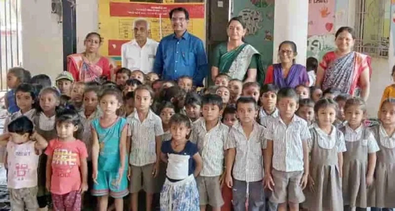 ધર્મિષ્ઠાબેન ગજ્જરની હાજરીમાં બોરિજ આંગણવાડી ખાતે બાલિકા પૂજન યોજાયું 