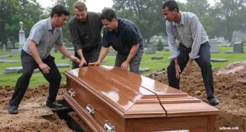 લો બોલો અંતિમ સંસ્કારમાં માટે મૃતદેહ લઈ જનારા લોકો કબરમાં પડ્યા