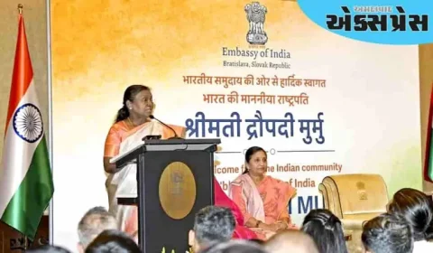 રાષ્ટ્રપતિ દ્રૌપદી મુર્મુ પોર્ટુગલ અને સ્લોવાકિયાની મુલાકાત પૂર્ણ કરીને સ્વદેશ પાછા ફર્યા