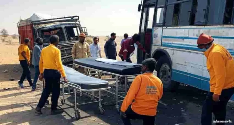 ટ્રક-બસ ભીષણ અકસ્માત: 37 ઇજાગ્રસ્ત, 5 ગંભીર – તાજા સમાચાર