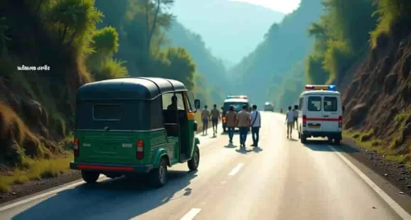 ડાંગ-સાપુતારા ઘાટમાં ટેમ્પો પલટી ગયો: 13 જાનૈયા ઘાયલ, તાજા સમાચાર