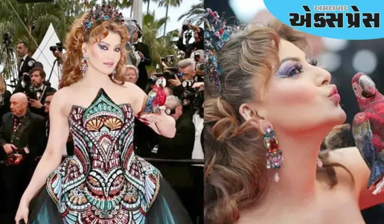 ૧૩૦૦ કરોડના ઘરેણાં, ૪૦ કરોડનો ડ્રેસ અને પોપટનું પાકીટ, ઉર્વશી રૌતેલાએ કાન્સમાં બધી હદ વટાવી