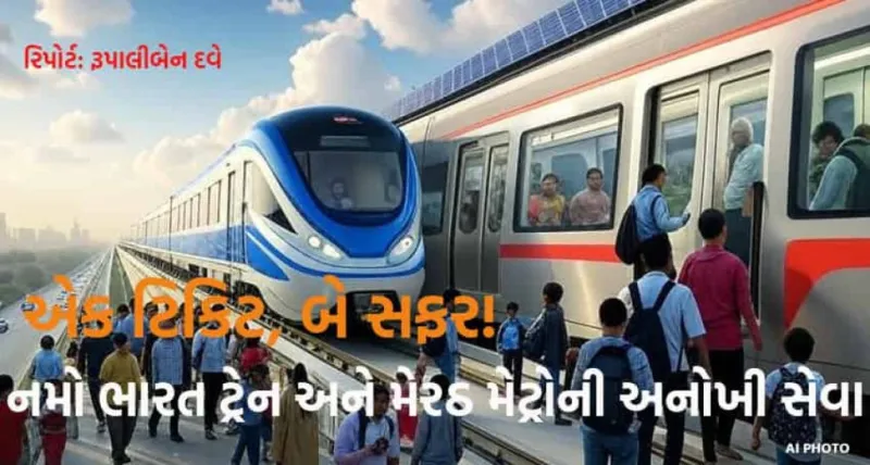 નમો ભારત ટ્રેન અને મેરઠ મેટ્રો: એક જ ટિકિટથી મુસાફરી, એક જ ટ્રેક પર સફર!