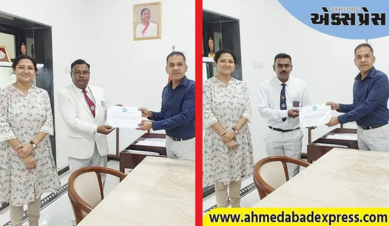 રેલ સંરક્ષામાં ઉત્કૃષ્ટ કાર્ય બદલ  વડોદરા મંડળના બે કર્મચારીઓને સન્માનિત કરવામાં આવ્યા