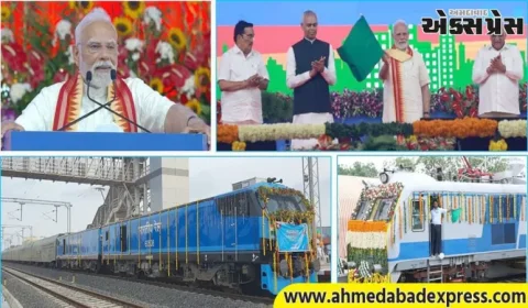 પ્રધાનમંત્રીએ ગુજરાતમાં ₹1,400 કરોડથી વધુના રેલ પ્રોજેક્ટ રાષ્ટ્રને સમર્પિત કર્યા