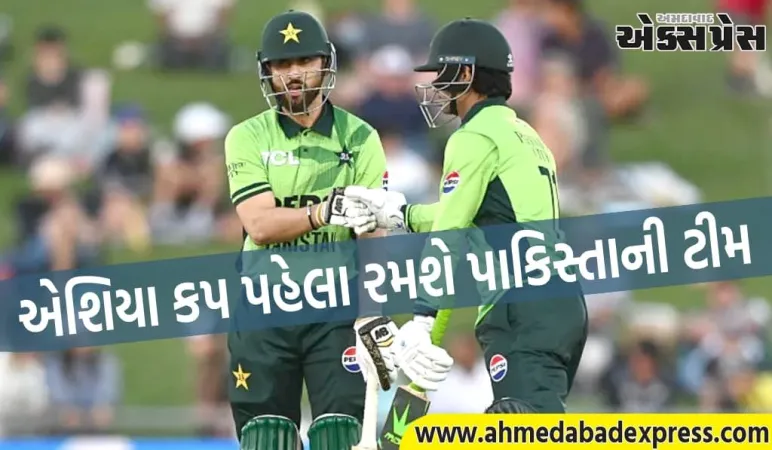 પાકિસ્તાની ટીમ એશિયા કપ પહેલા રમશે, આ ટીમોનો સામનો કરશે