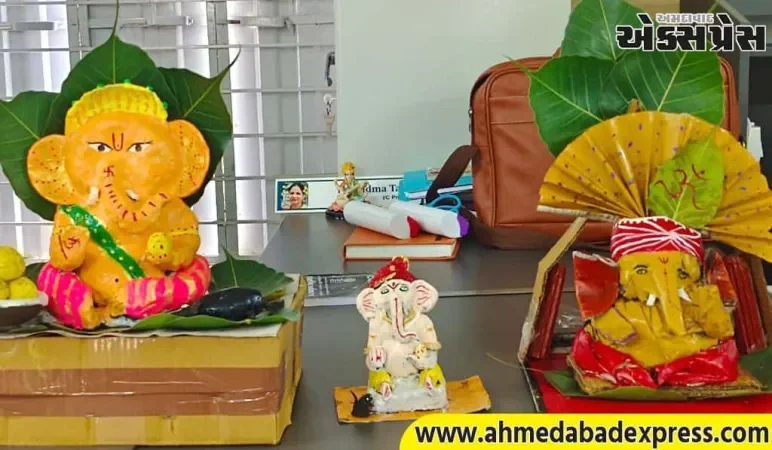 સરકારી વિનયન અને વાણિજ્ય કૉલેજ, ગરુડેશ્વર ખાતે ઈકો-ફ્રેન્ડલી ગણેશ મૂર્તિ સર્જન સ્પર્ધા યોજાઈ