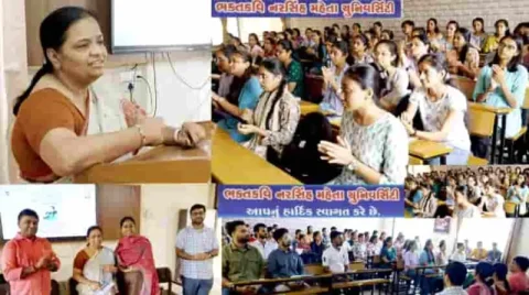 નરસિંહ મહેતા યુનિમાં વ્યક્તિત્વ સંકટ પ્રબંધન પર વાર્તાલાપ: વિદ્યાર્થીઓને માર્ગદર્શન મળ્યું 