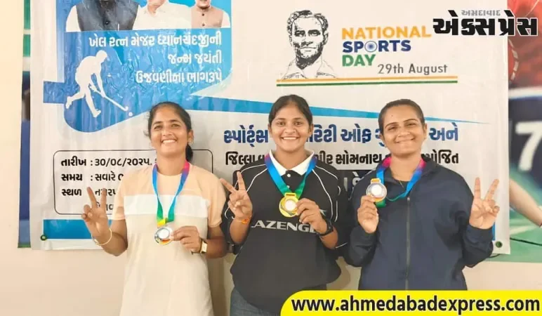 ત્રિદિવસીય રમતોત્સવના બીજા દિવસે બીચ વોલિબોલ, બેડમિન્ટન સહિતની ટૂર્નામેન્ટ યોજાઈ