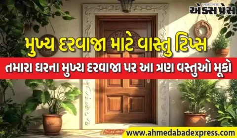 Main Door Vastu Upay:  નકારાત્મક ઉર્જા દૂર કરવા અને ખરાબ નજરથી બચવા માટે તમારા ઘરના મુખ્ય દરવાજા પર આ ત્રણ વસ્તુઓ મૂકો