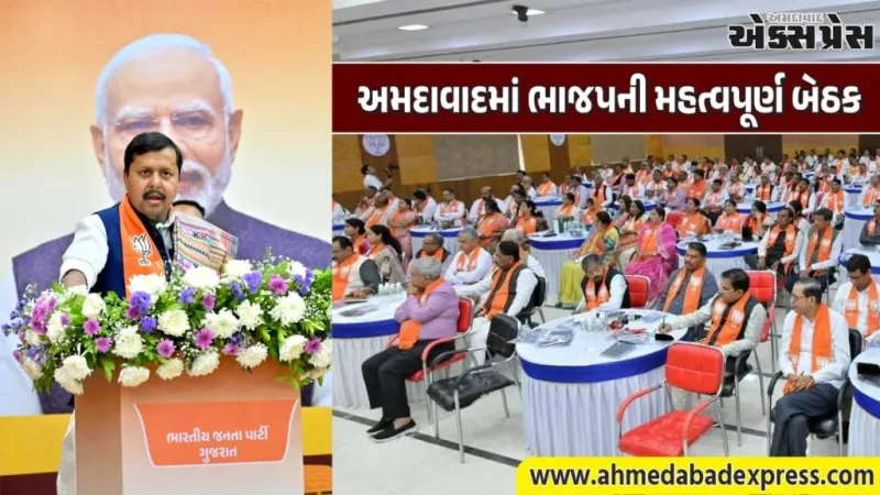 ભારતીય જનતા પાર્ટીની સંસદીય-વિધાનસભા બેઠક અમદાવાદમાં યોજાઈ