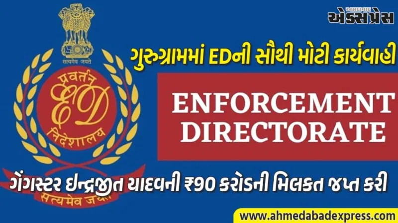 EDએ UAEમાંથી ગેંગ ચલાવતા ગેંગસ્ટર ઇન્દ્રજીત યાદવની ₹90 કરોડની મિલકત જપ્ત કરી