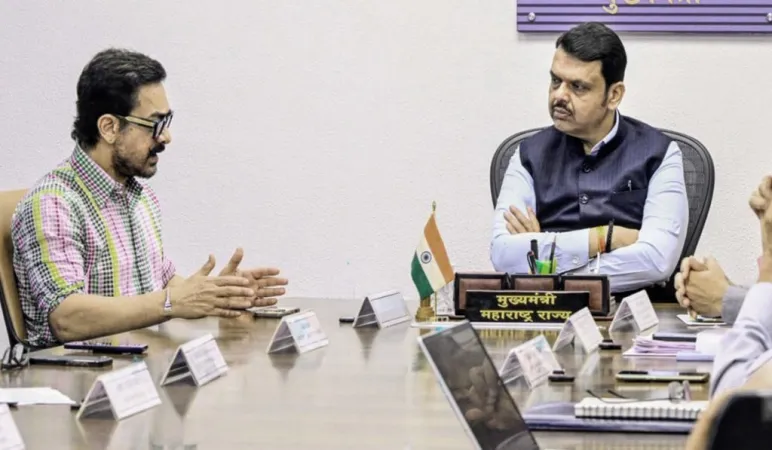 પાણી ફાઉન્ડેશન માટે આમિર ખાન અને કિરણ રાવે CM ની લીધી મુલાકાત