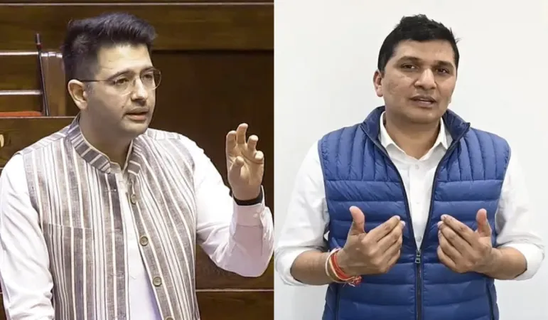 રાઘવ ચઢ્ઢાને ડેપ્યુટી લીડર પદેથી હટાવાયા; "રાઘવ ભાજપ સામે બોલતા ડરે છે":  સૌરભ ભારદ્વાજ