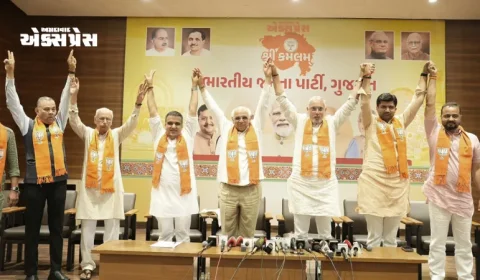 શ્રી કમલમ: ગુજરાતમાં ભાજપનો ઐતિહાસિક વિજય, કેસરીયો માહોલ