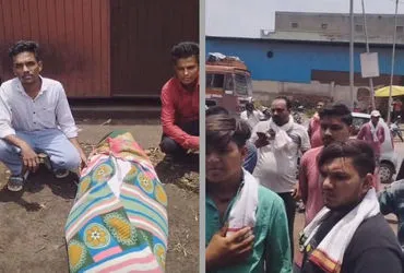 નરોડા આગ દુર્ઘટના: શ્રમિકના મોત બાદ પરિવારજનોનો કંપની સામે વિરોધ પ્રદર્શન