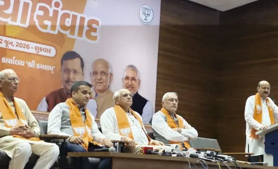 અમદાવાદ એક્સપ્રેસ બ્રેકિંગ: પીએમ મોદીના નેતૃત્વમાં કેન્દ્ર સરકારના ૧૨ વર્ષ પૂર્ણ થતા કમલમમાં વિશેષ મીડિયા સંવાદ યોજાયો