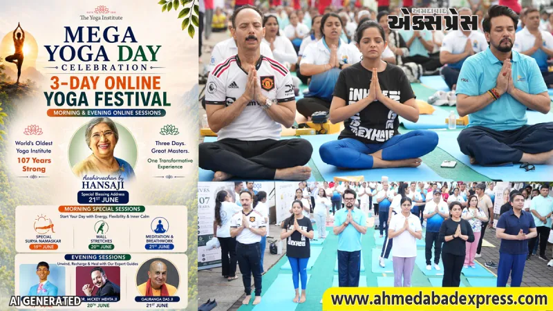 મુંબઈના સાંતાક્રુઝ સ્થિત ધ યોગ ઇન્સ્ટિટ્યૂટે સમગ્ર ભારતમાં વિવિધ કાર્યક્રમો સાથે 12મા આંતરરાષ્ટ્રીય યોગ દિવસની ઉજવણી કરી