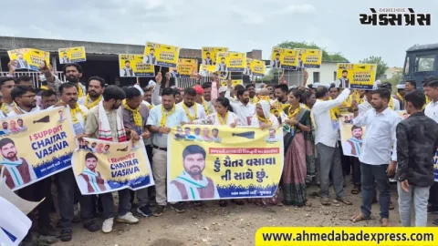 ધારાસભ્ય ચૈતર વસાવાના સમર્થનમાં AAPની રાજ્યવ્યાપી “સપોર્ટ માર્ચ”