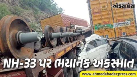 રામગઢ દુર્ઘટના: ચુટ્ટુપાલુ ખીણમાં બ્રેક ફેઇલ થતાં ટ્રેઇલરે 12 વાહનોને લીધા અડફેટે