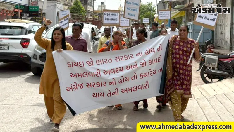 જેટકો વીજ લાઇન વિવાદ: ખેડૂતોના હિત માટે મેદાને ઉતર્યા AAP નેતા જીગીશા પટેલ