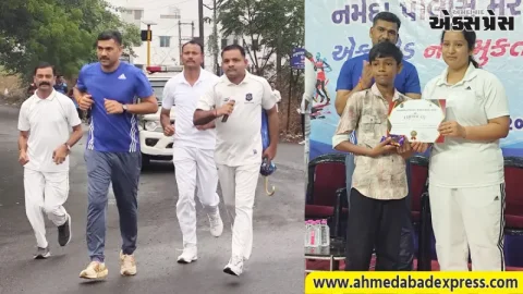 ‘નશામુક્ત ભારત’ના સંકલ્પ સાથે રાજપીપલામાં મેરેથોન: જિલ્લા પોલીસ અધિક્ષક વિશાખા ડબરાલે આપી લીલીઝંડી