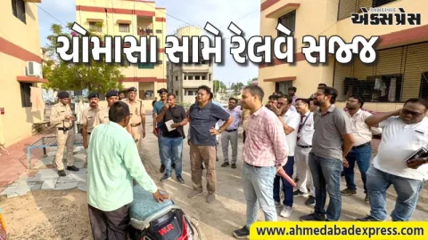 અમદાવાદ ડિવિઝન: ડીઆરએમ વેદ પ્રકાશ ચોમાસાની તૈયારીઓ અને વિવિધ બાંધકામ કાર્યોનું વ્યાપક નિરીક્ષણ કર્યું