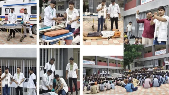 નીરોણા ગામની શાળાના બાળકો માટે 108 એમ્બ્યુલન્સ જાગૃતિ કાર્યક્રમ