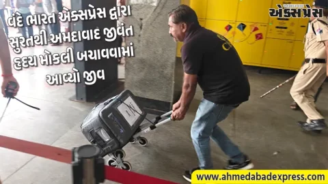 ભારતીય રેલવેનો ઐતિહાસિક ઇતિહાસ: વંદે ભારત એક્સપ્રેસ દ્વારા સુરતથી અમદાવાદ સફળતાપૂર્વક પહોંચાડાયું જીવંત હૃદય
