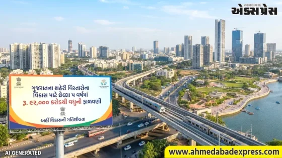 ગાંધીનગર ન્યૂઝ: ગુજરાતના શહેરી વિસ્તારોના વિકાસ માટે છેલ્લા ૫ વર્ષમાં રૂ. ૯૨,૦૦૦ કરોડથી વધુની ફાળવણી