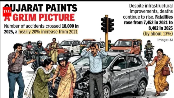 ગુજરાતમાં માર્ગ અકસ્માત: 2025નો આંકડો જુલાઈ સુધીમાં જ વટાવી ગયો!