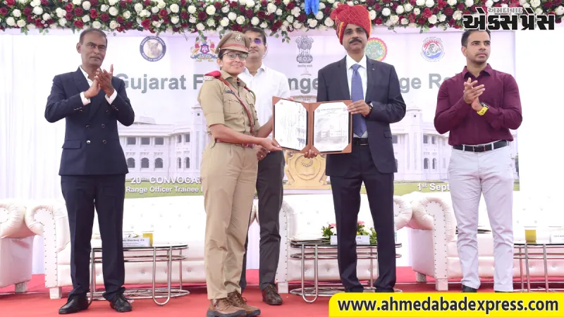 ગુજરાત ફોરેસ્ટ રેન્જર્સ કોલેજ, રાજપીપળા ખાતે RFO બેચ 2025-26નો પદવીદાન સમારોહ યોજાયો