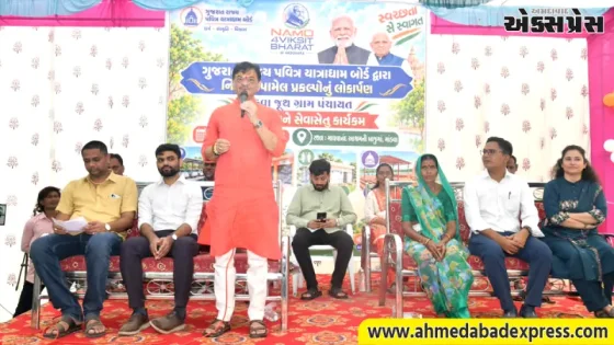 વડાપ્રધાનશ્રીના સ્વાગત પૂર્વે માંડવા–ચાંદોદ ખાતે સ્વચ્છતા સે સ્વાગત અભિયાન અને વિકાસકાર્યોનું લોકાર્પણ