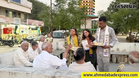 ગાંધીનગરમાં આમ આદમી પાર્ટીના ચૂંટણી પ્રચાર અભિયાને જોર પકડ્યું