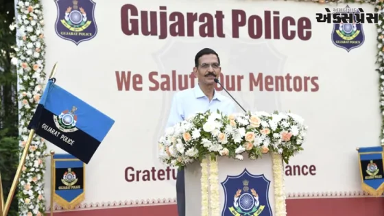 ગુજરાત પોલીસ ભવન ખાતે સેલ્યુટ અવર મેન્ટોર્સ સન્માન સમારોહ યોજાયો